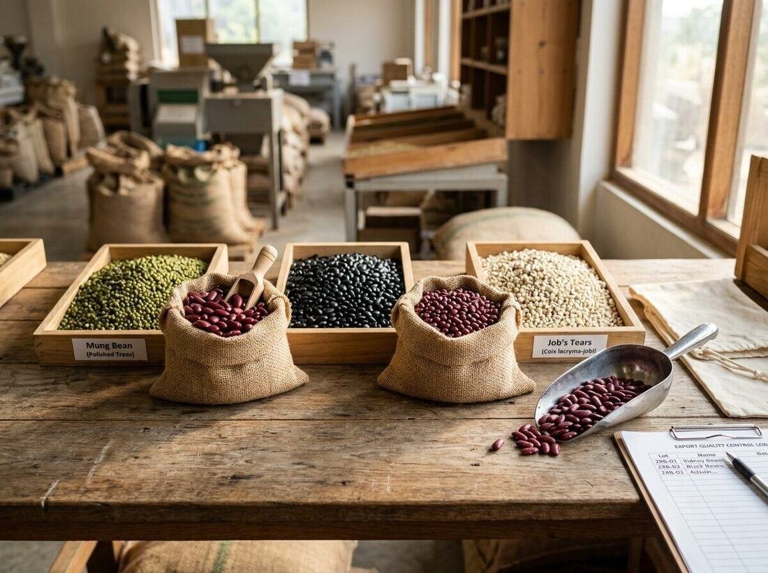 Assorted export grade pulses and beans